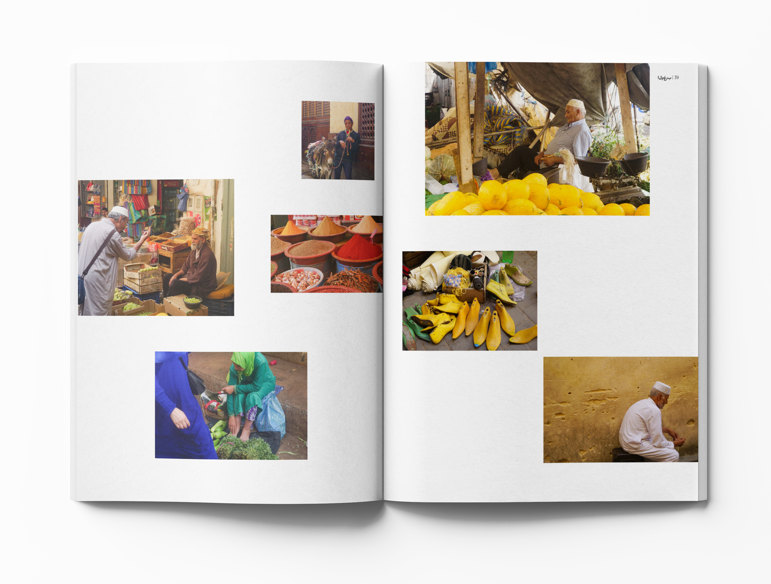 Morocco Photo book Mockup page 38-39