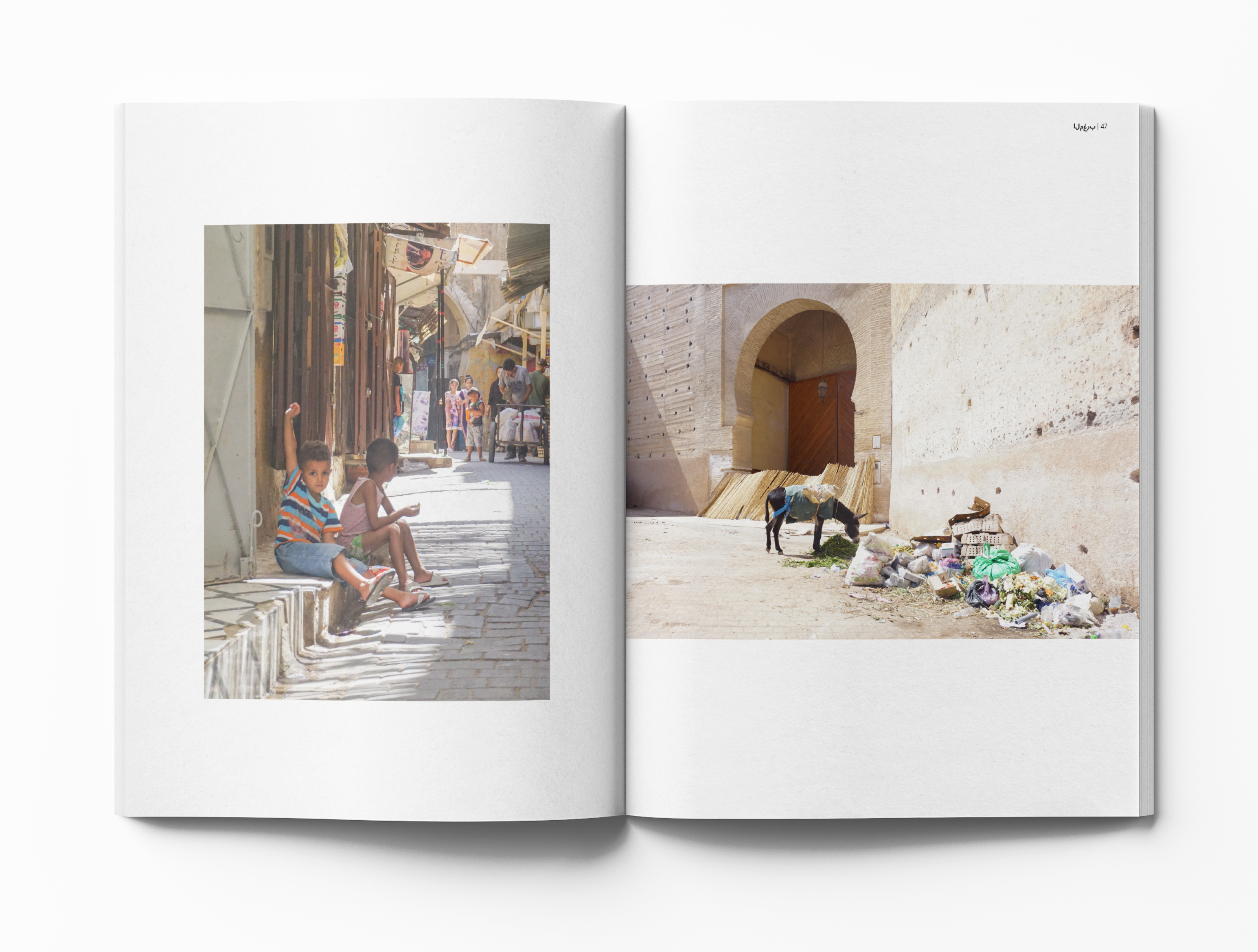 Morocco Photo book Mockup page 46-47