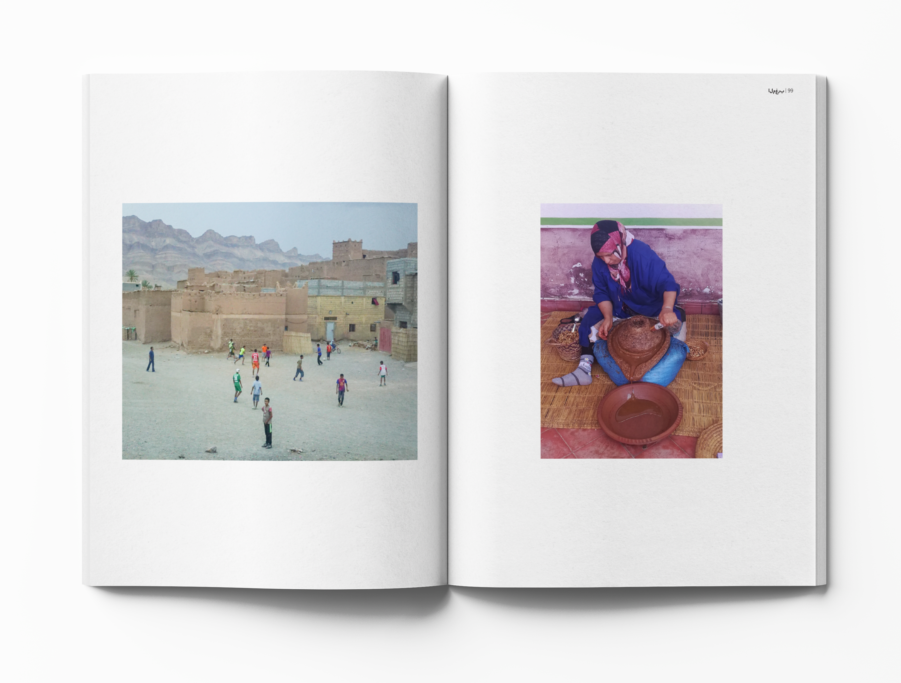 Morocco Photo book Mockup page 98-99